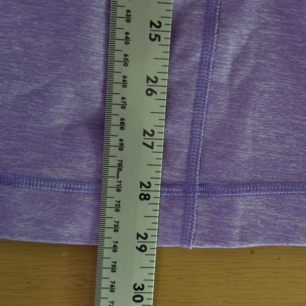 Lululemon Athletica Top Women's Purple Mesh Panels Thumbholes 1/4 Zip Activewear - Picture 10 of 10